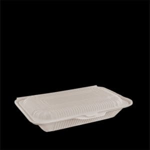ظرف یکبار مصرف تک پرسی زبانه دار 800 گیاهی املون کد 000222